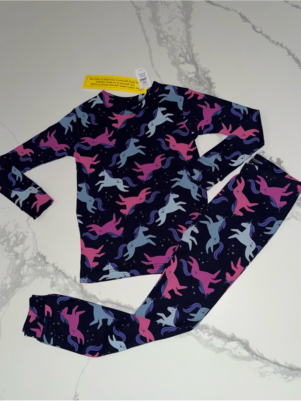 GAP Girls Sparkle Unicorn Pajama Set Size 5